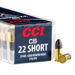 100 Rounds of .22 Short Ammo by CCI - 29gr LRN Subsonic