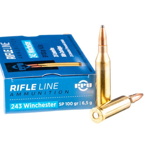 20 Rounds of .243 Win Ammo by Prvi Partizan - 100gr SP