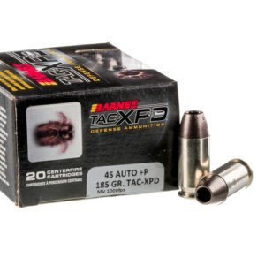 20 Rounds of .45 ACP Ammo by Barnes TAC-XPD - +P 185gr SCHP