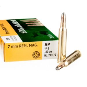 20 Rounds of 7mm Rem Mag Ammo by Sellier & Bellot - 140gr SP