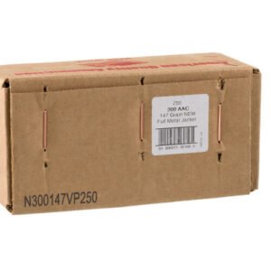 250 Rounds of .300 AAC Blackout Ammo by American Quality Ammunition - 147gr FMJ