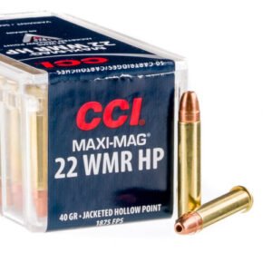 500 Rounds of .22 WMR Ammo by CCI Maxi-Mag - 40gr JHP