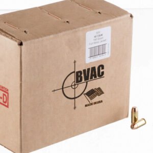 500 Rounds of .40 S&W Ammo by BVAC - Remanfactured - 180gr FMJ