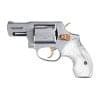 Taurus 85 Snubnose Revolver - 38 Spl +P - 2" Barrel - Stainless Steel with Pearl Grips - 5 Round Capacity - Fixed Sights