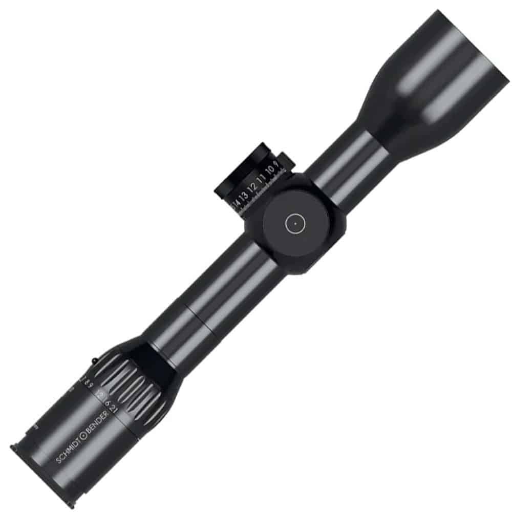 Schmidt & Bender EXOS 3-21x50 SFP Illuminated LRH-MOA ST II LT 1/4 MOA CCW Rifle Scope