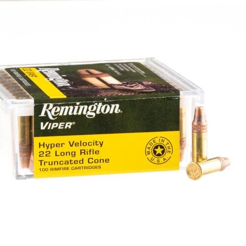 100 Rounds of .22 LR Ammo by Remington Viper - 36gr TC-SB