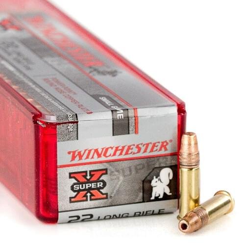 100 Rounds of .22 LR Ammo by Winchester Super-X - 40gr Power Point