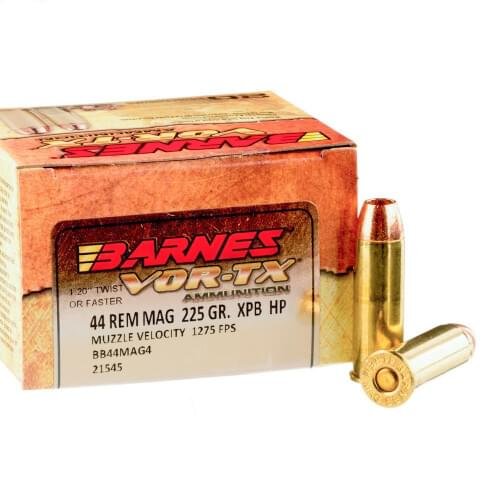 20 Rounds of .44 Mag Ammo by Barnes - 225gr XPB HP