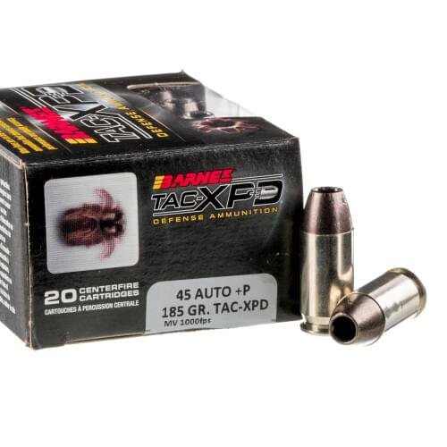 20 Rounds of .45 ACP Ammo by Barnes TAC-XPD - +P 185gr SCHP