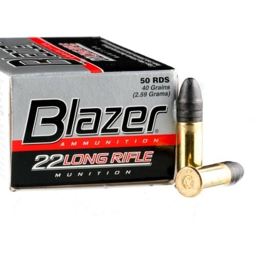 50 Rounds of .22 LR Ammo by CCI - 40gr LRN