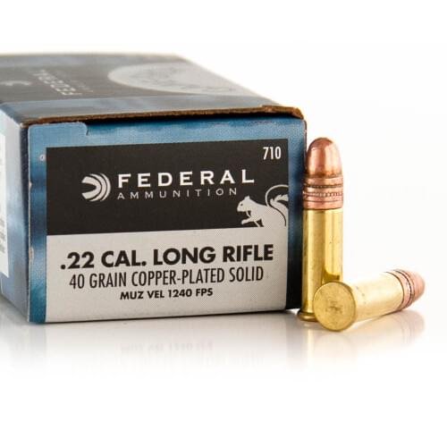 50 Rounds of .22 LR Ammo by Federal - 40gr CPRN