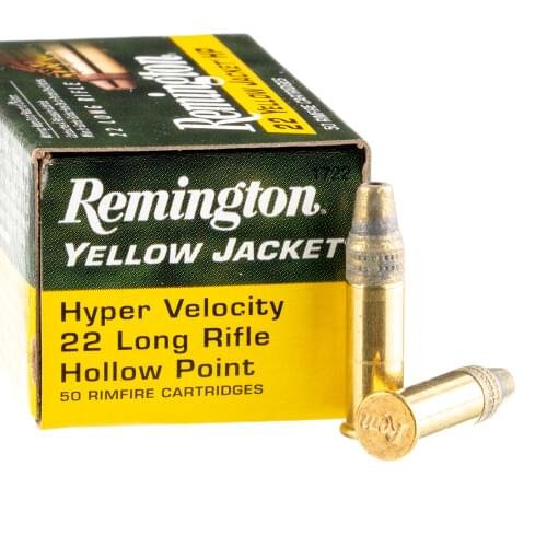 50 Rounds of .22 LR Ammo by Remington - 33gr TC- HP