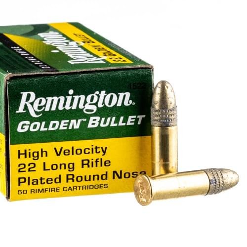 50 Rounds of .22 LR Ammo by Remington - 40gr PRN Golden Bullet