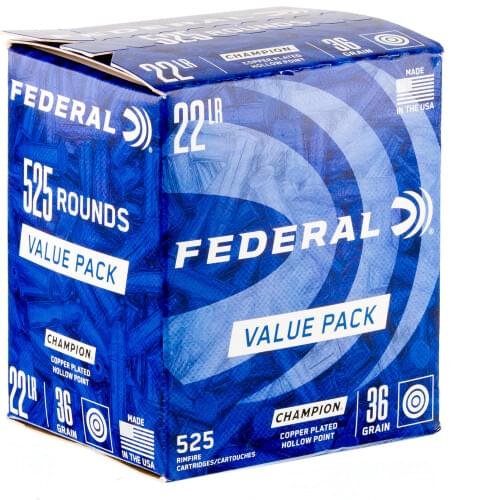 5250 Rounds of .22 LR Ammo by Federal Champion - 36gr CPHP